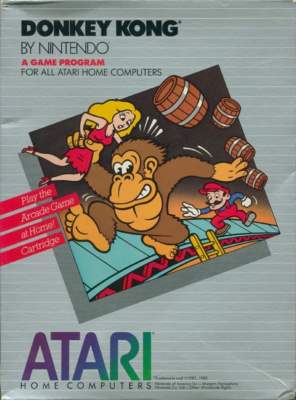 Atari and Nintendo Donkey Kong by Paul Lefebvre