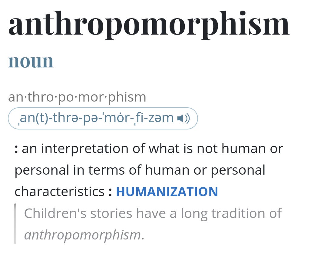 📌 Anthropomorphism Isn't Just a Great Scrabble Word