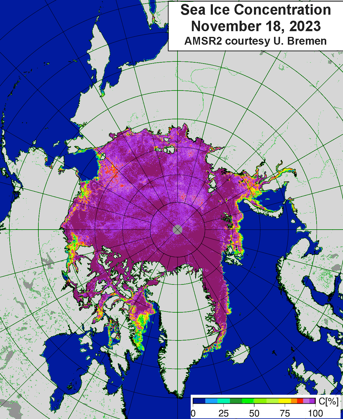 CLIMATE: Arctic sea ice hits winter record low infographic