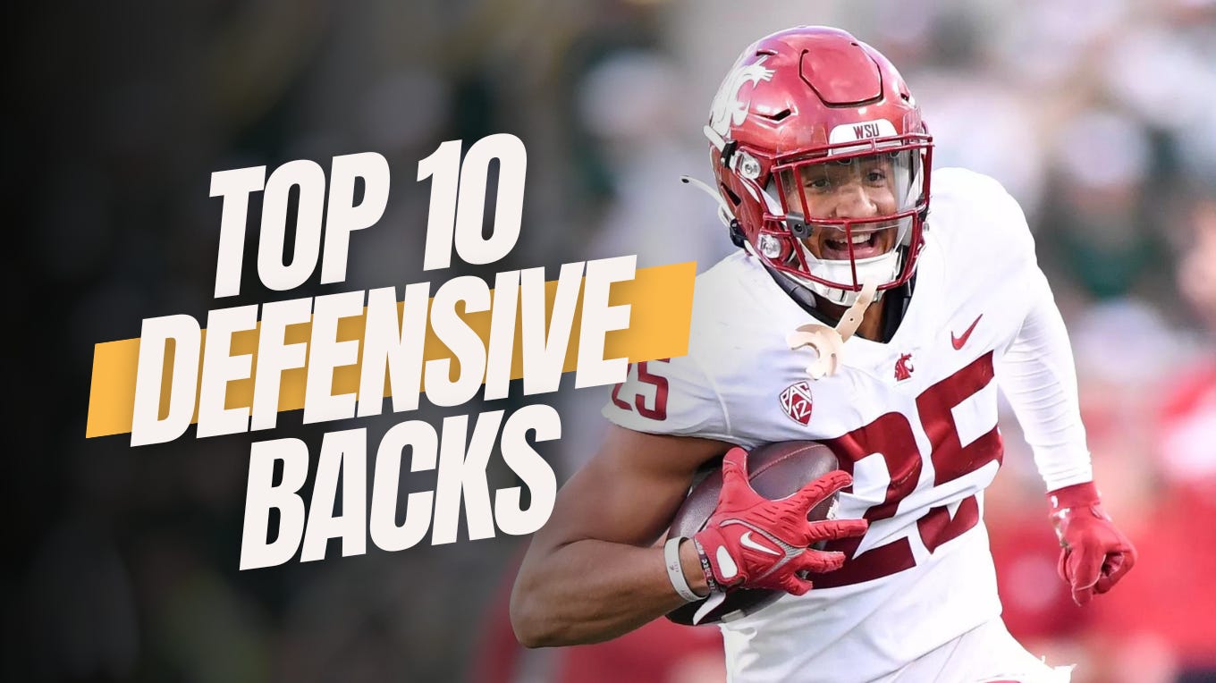 Top 10 Rookie Defensive Backs (Pre-Draft)