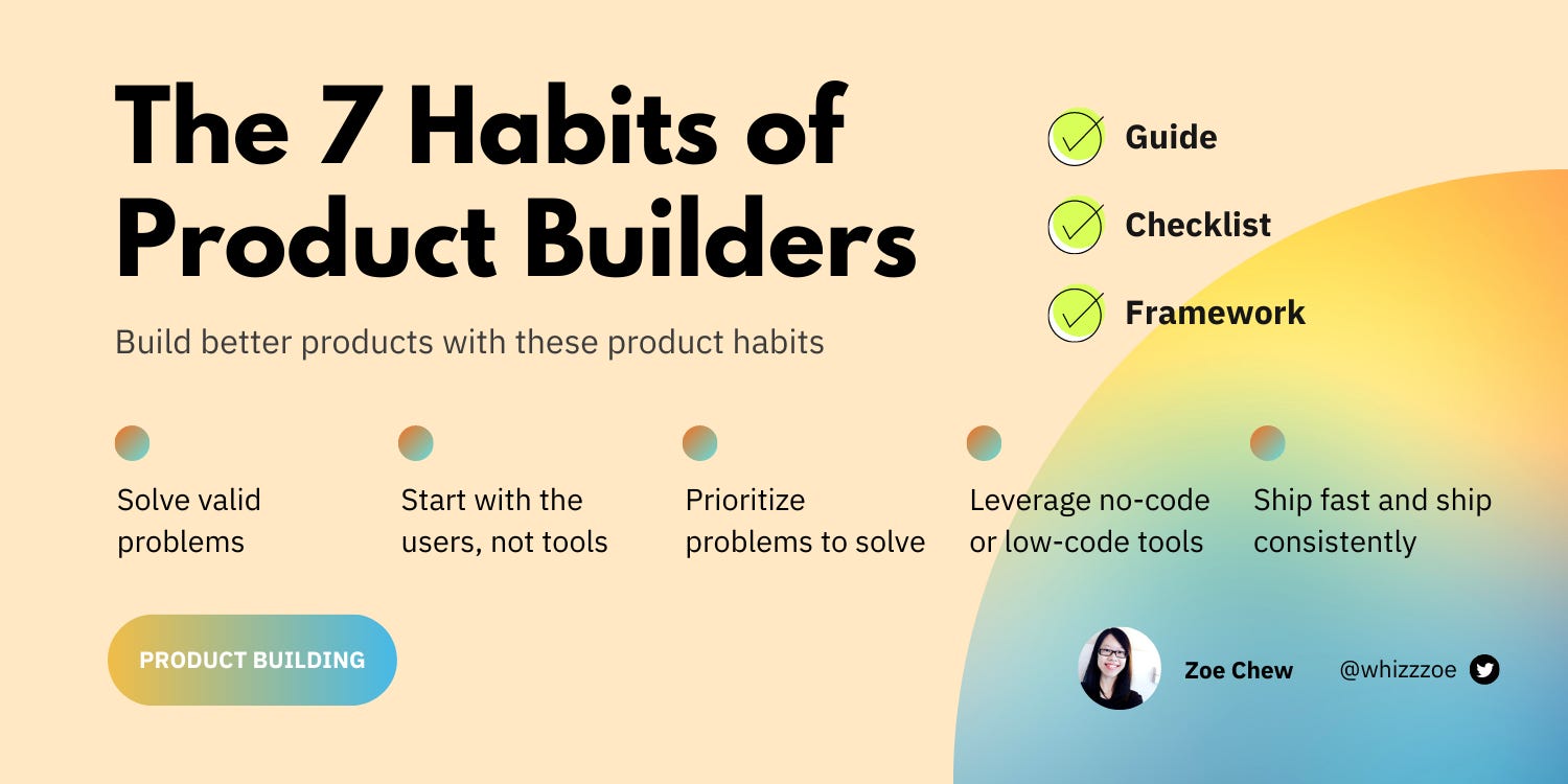 The 7 Habits of Highly Effective Product Builders [Checklist]