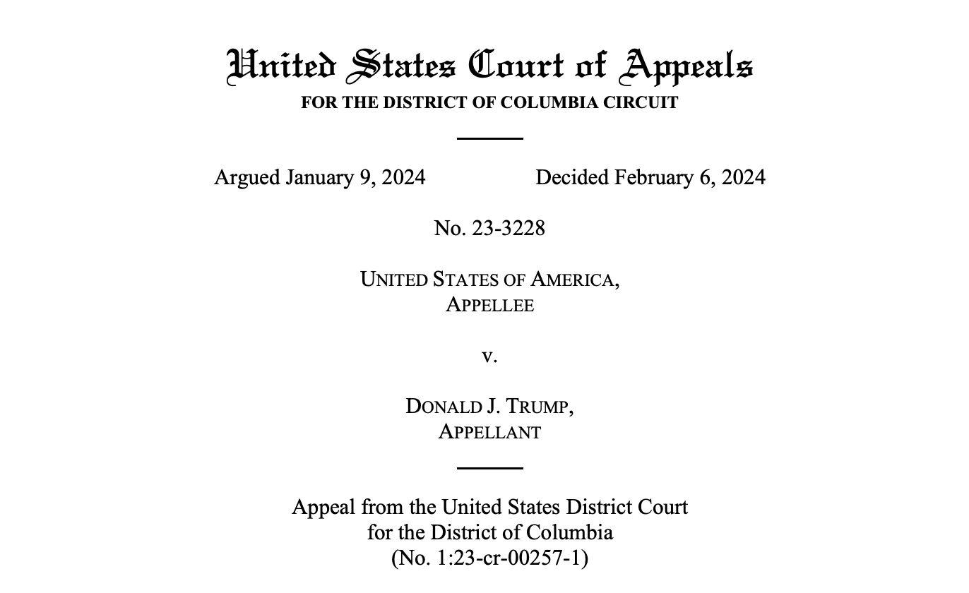 Dc court of appeals opinions shop