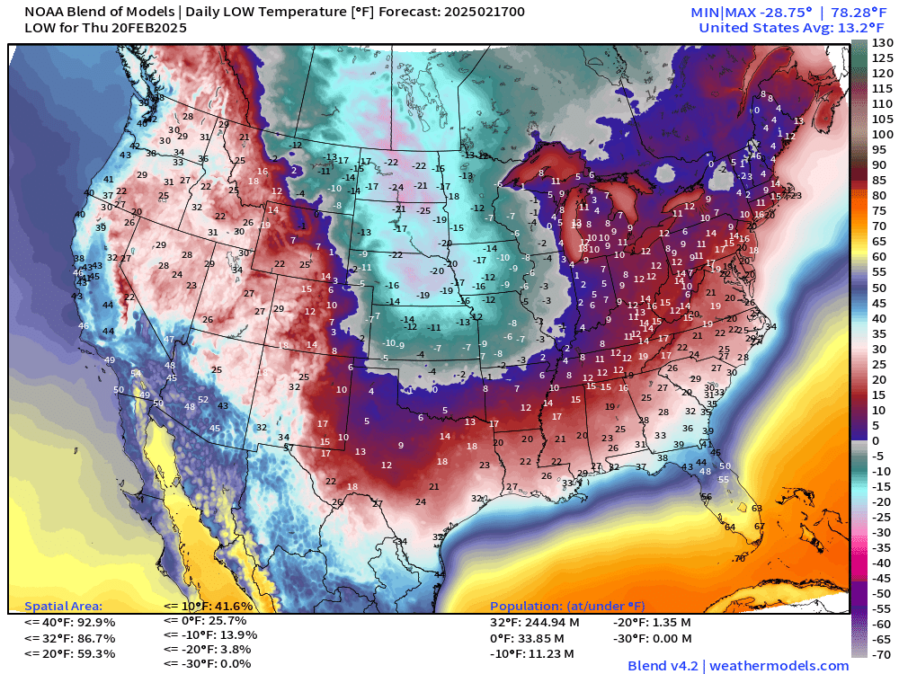 February 16, 2025 Sunday Weather Update