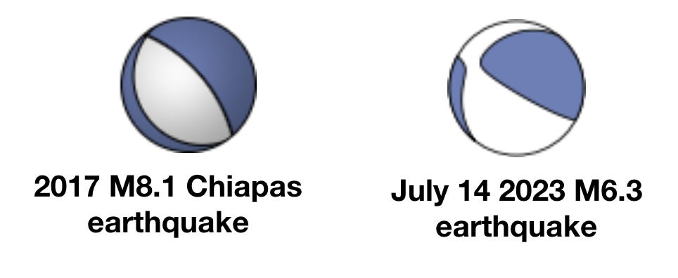 M6.3 earthquake offshore Mexico possible aftershock of 2017 M8.1 ...