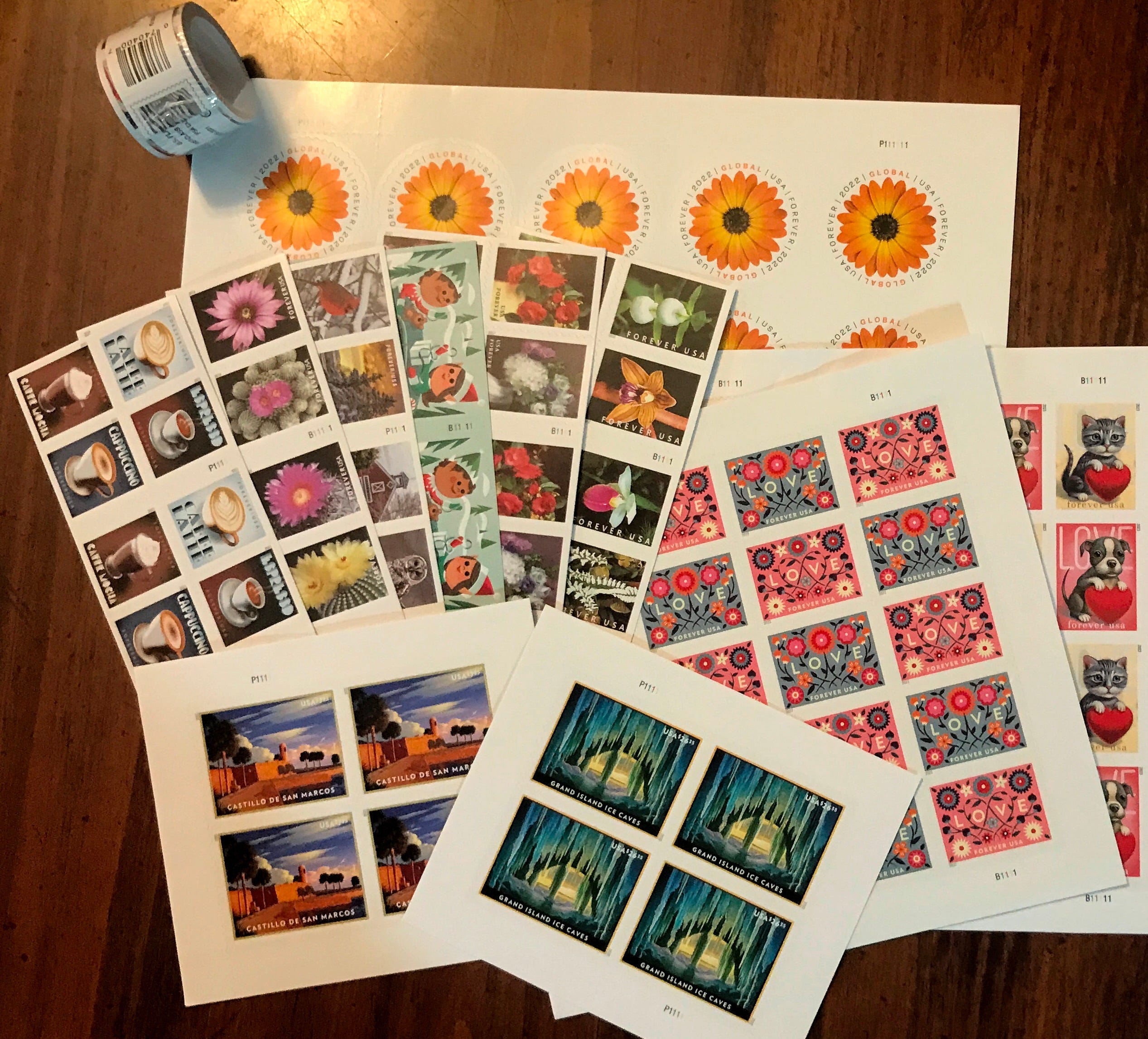 Postal counterfeit stamps from china
