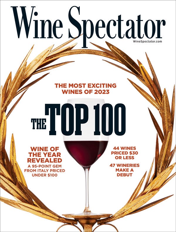 Wine spectator top 100 wines of 2023