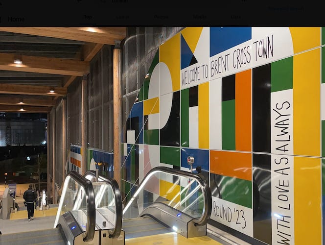 Brent Cross West station The next stage in a long London journey