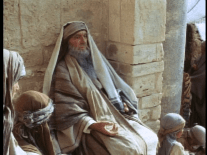 Simeon and Anna meet the Christ child in film