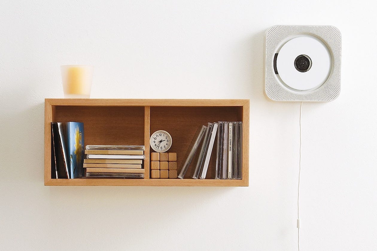 Muji Wallmounted CD Player review by Sam Byford