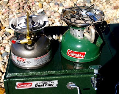 Coleman powerhouse dual fuel on sale stove