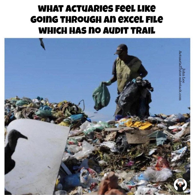 No audit trail...