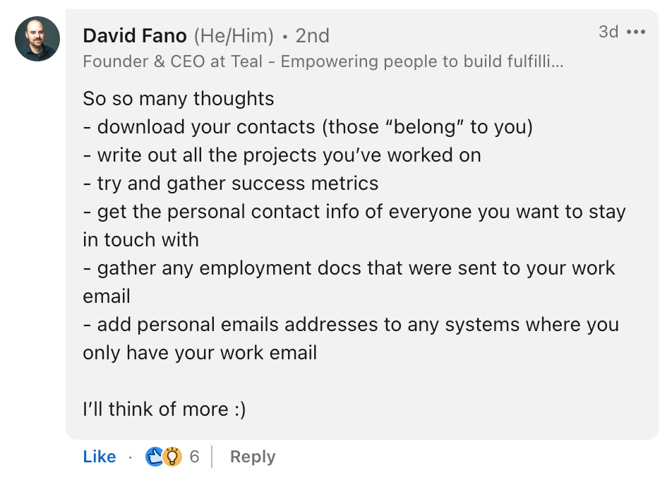 How to be better prepared for layoffs by Lenny Rachitsky