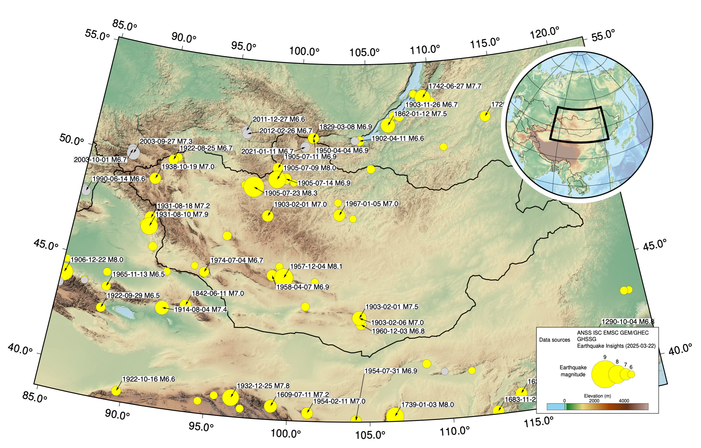 Moderate M5.1 earthquake in Mongolia