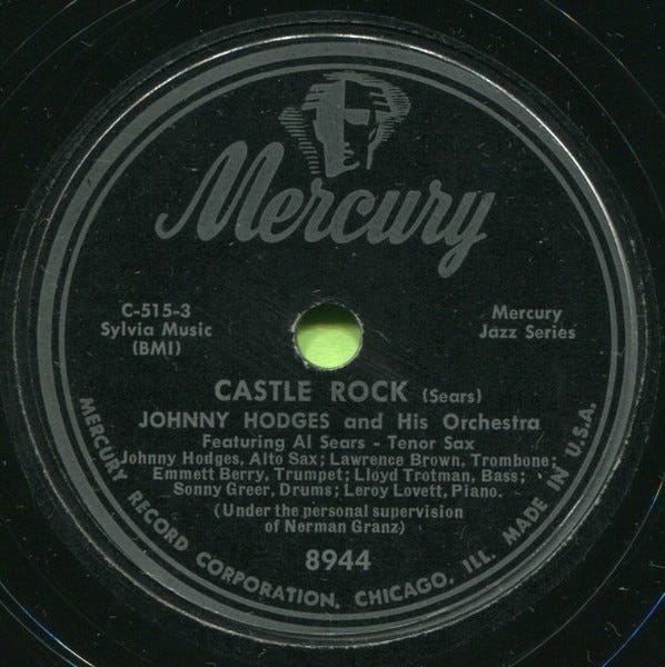 Johnny Hodges And Orchestra – Passion Flower / Going Out The