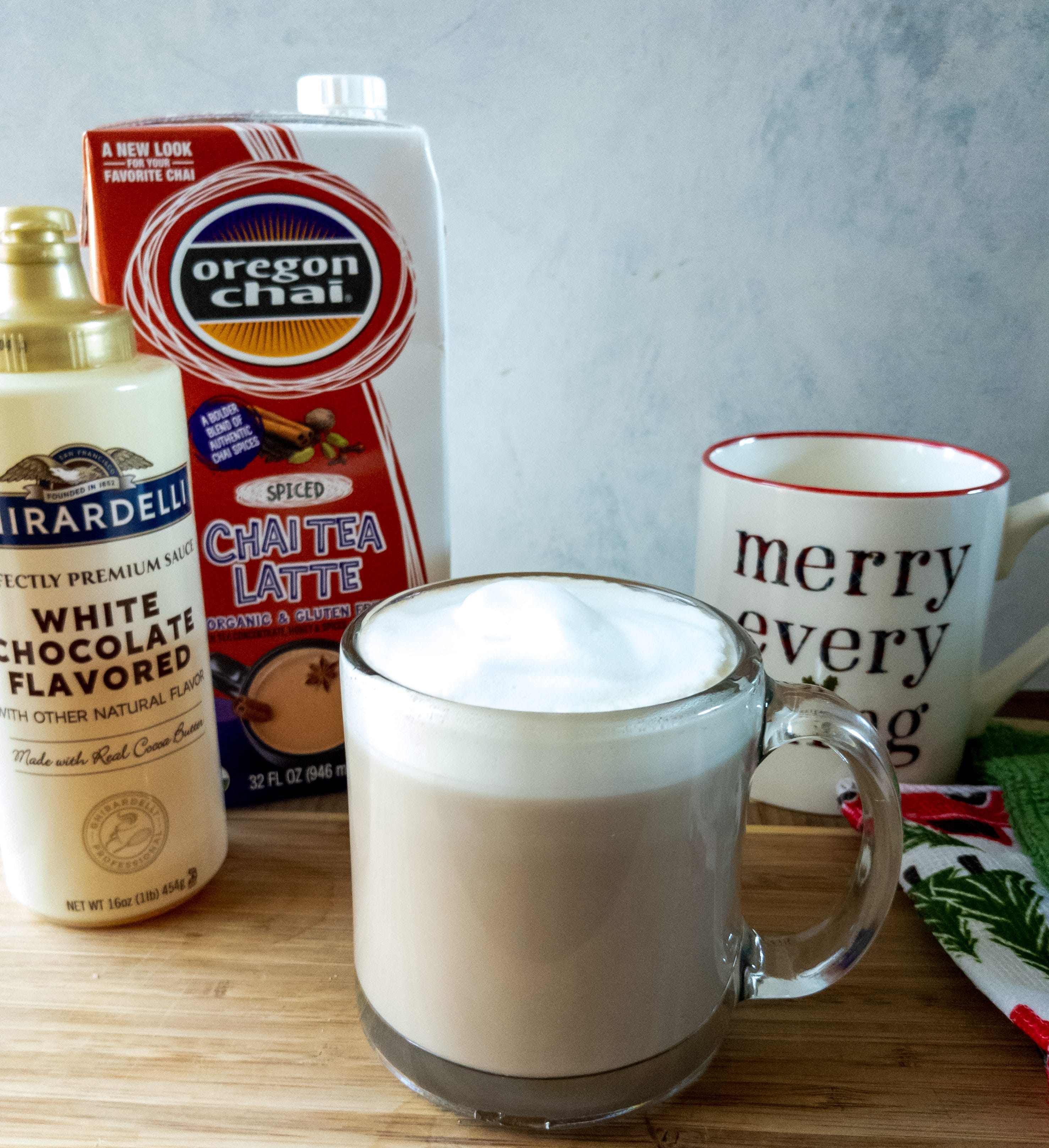 December Recipe White Chocolate Chai Latte
