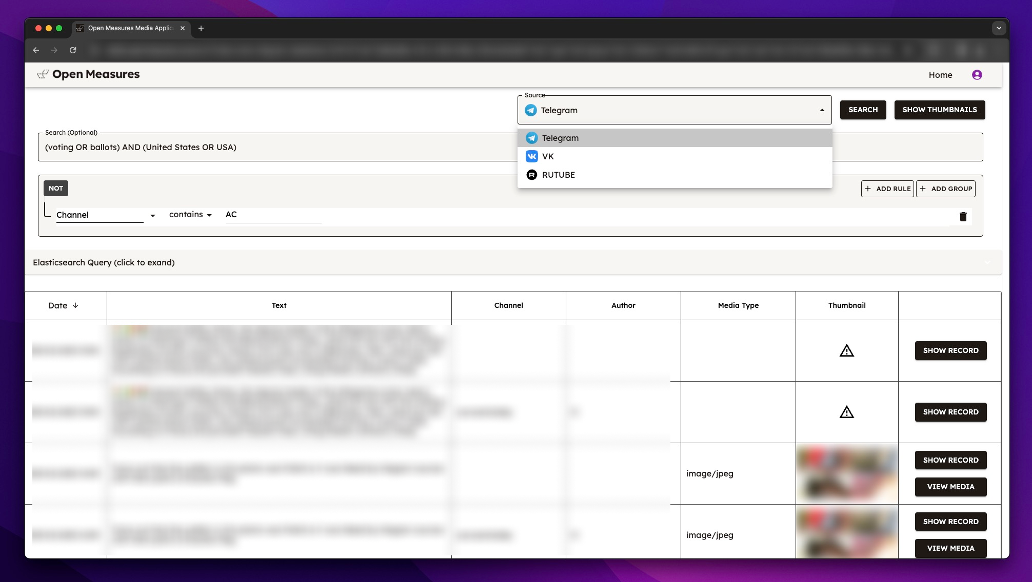 New Release Media Application Open Measures Newsletter