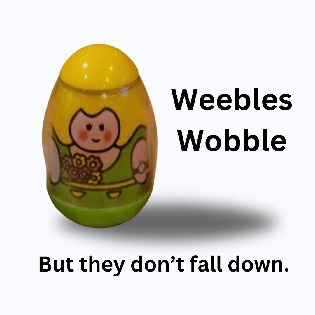 Oh to be a Weeble by Joy and Ease with Dawn Drew
