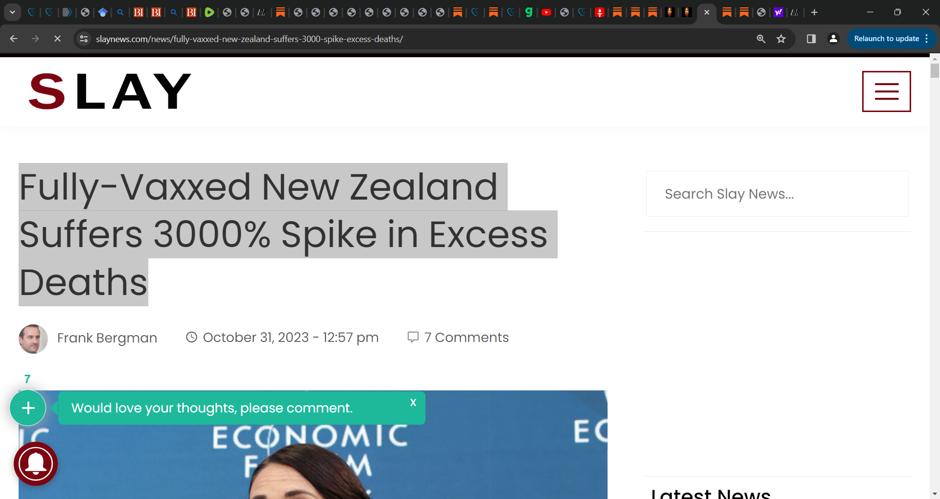 FullyVaxxed New Zealand Suffers 3000 Spike in Excess Deaths (Slay