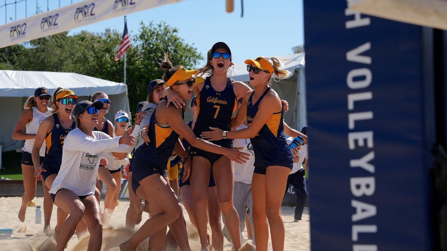 Cal Beach Volleyball beats ASU, USC, Stanford to make 1st Pac12