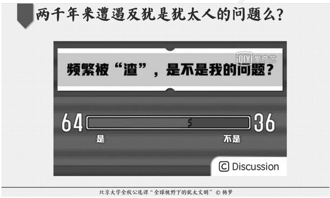 慕犹主义反犹、大屠杀“辩论”和伊斯兰恐惧症—— 谈北大“犹太文明”课争议里的杨梦教学法