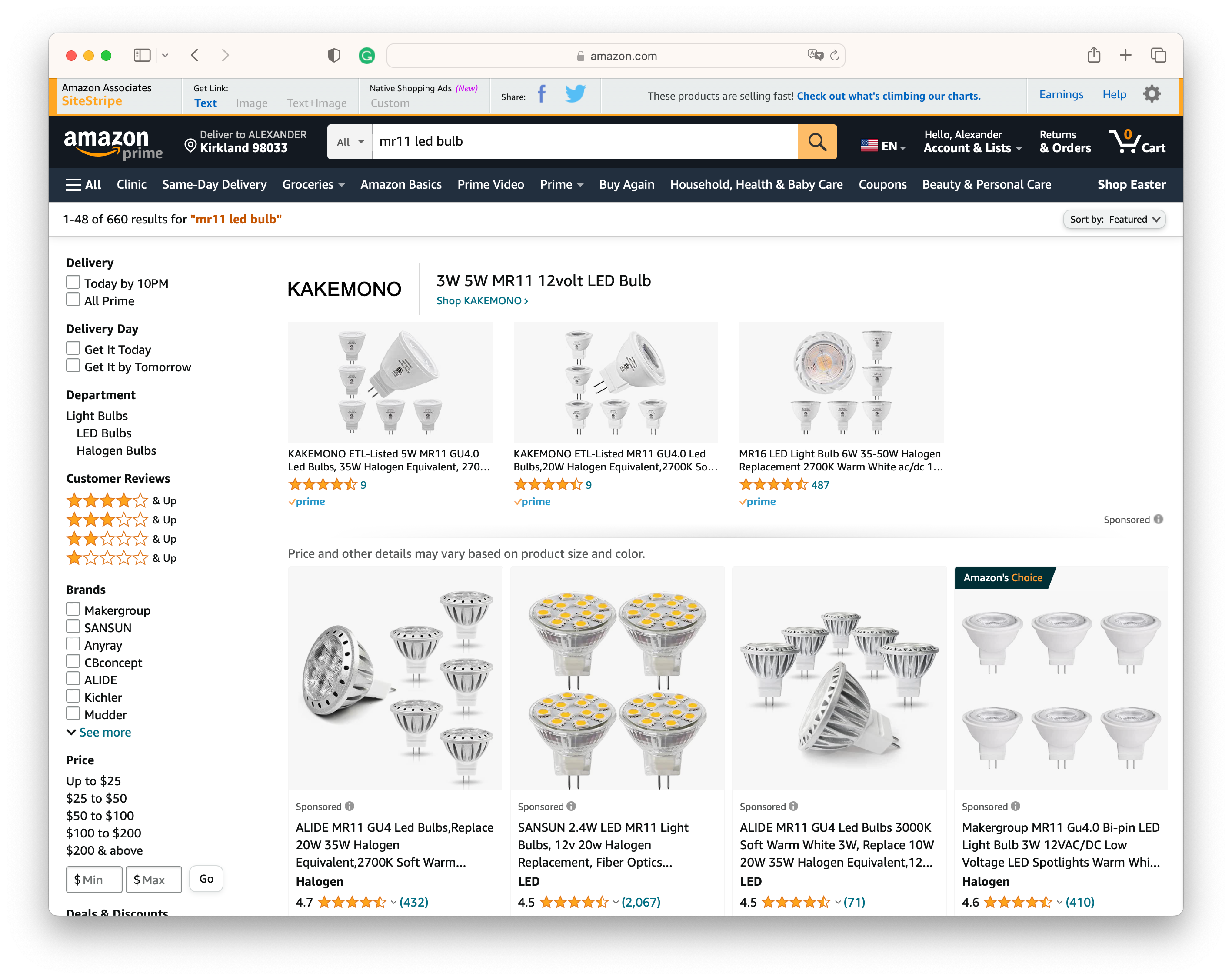 How many Amazons does it take to change a lightbulb?