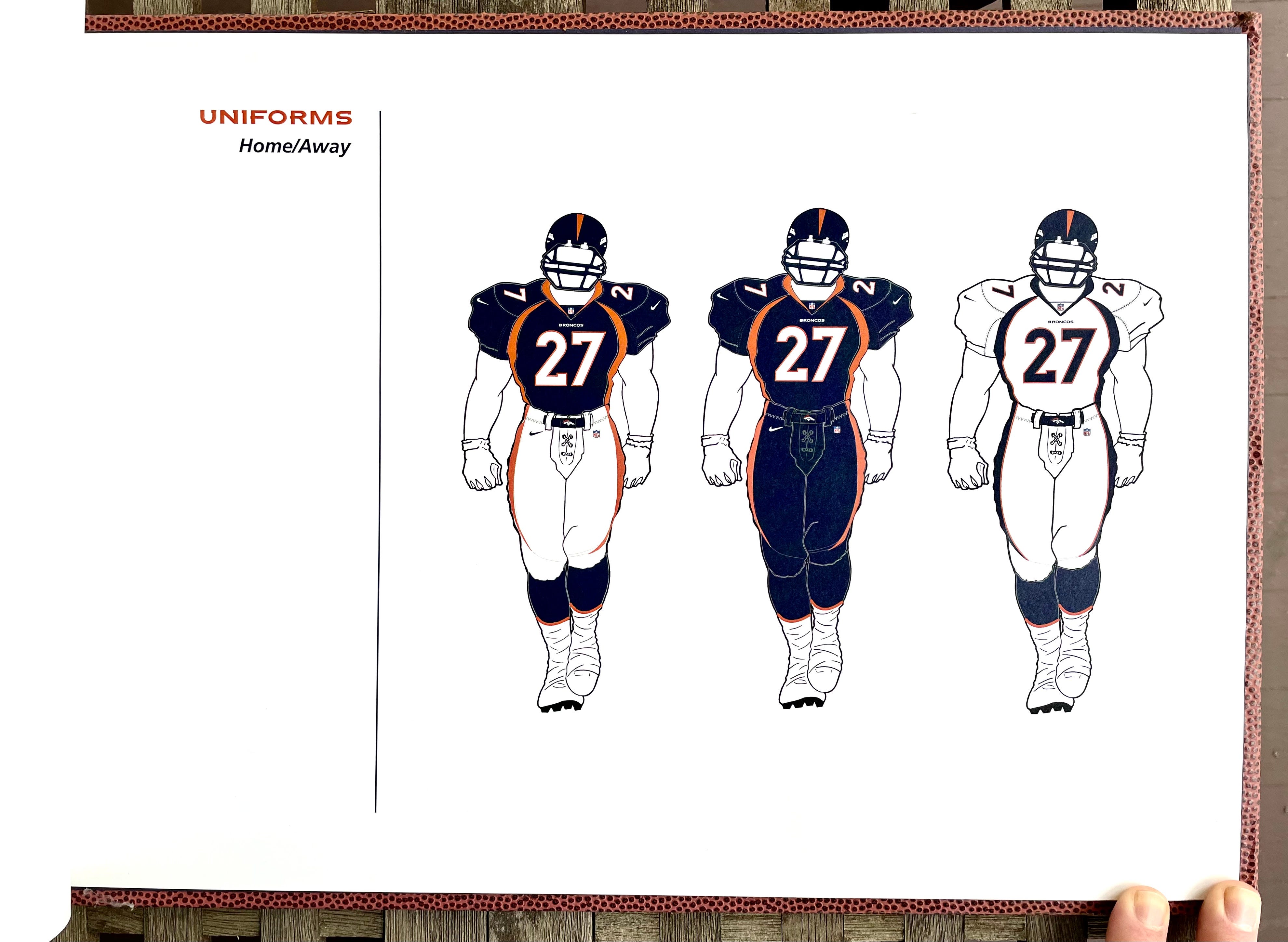 Denver broncos jersey history top