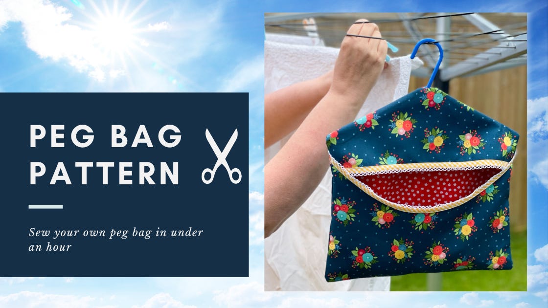 Peg bag sewing pattern deals