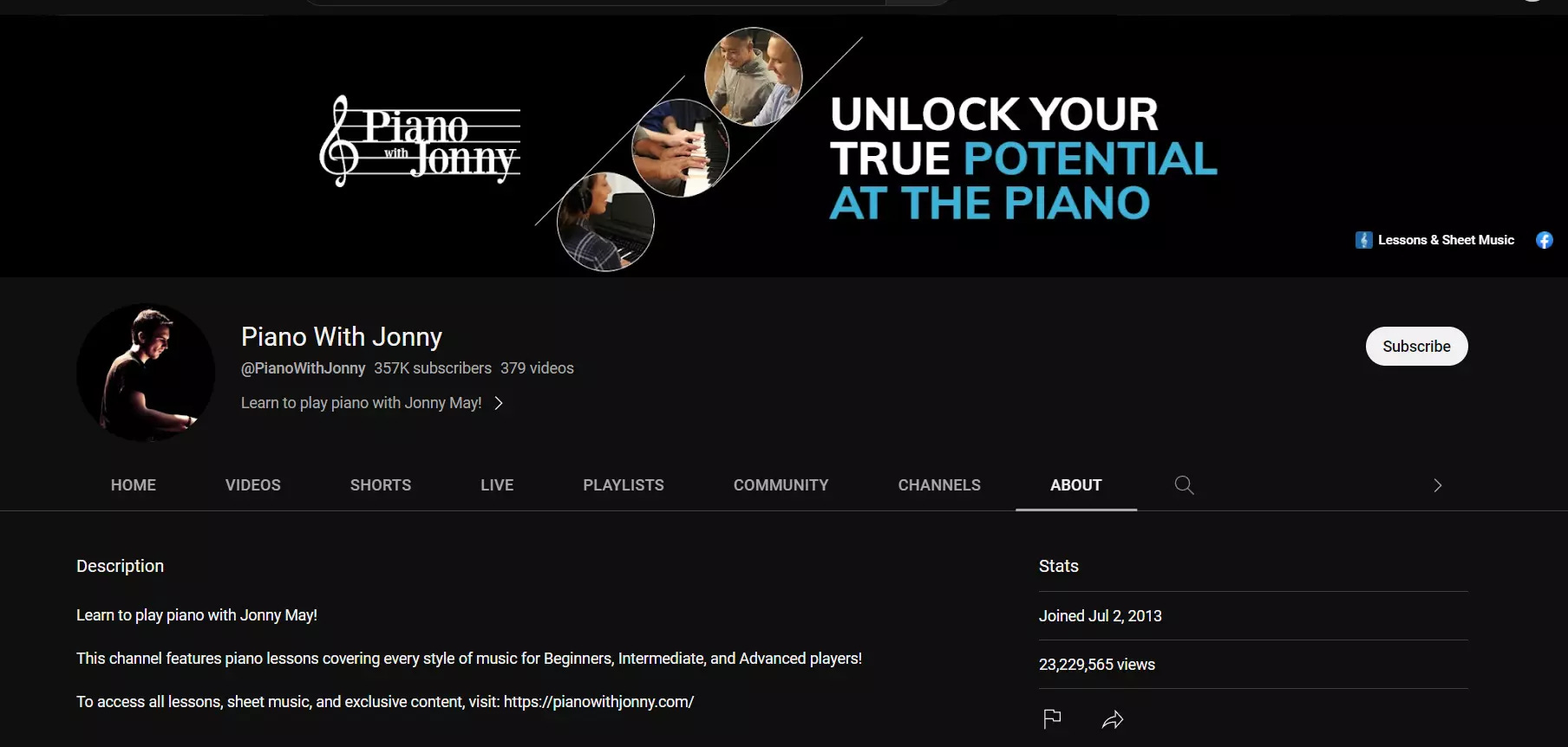 Piano deals with jonny