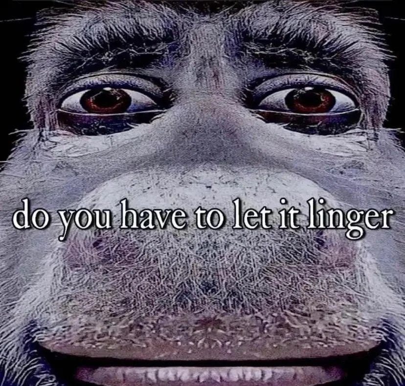 What is the 'let it linger' meme about? by Callum Booth