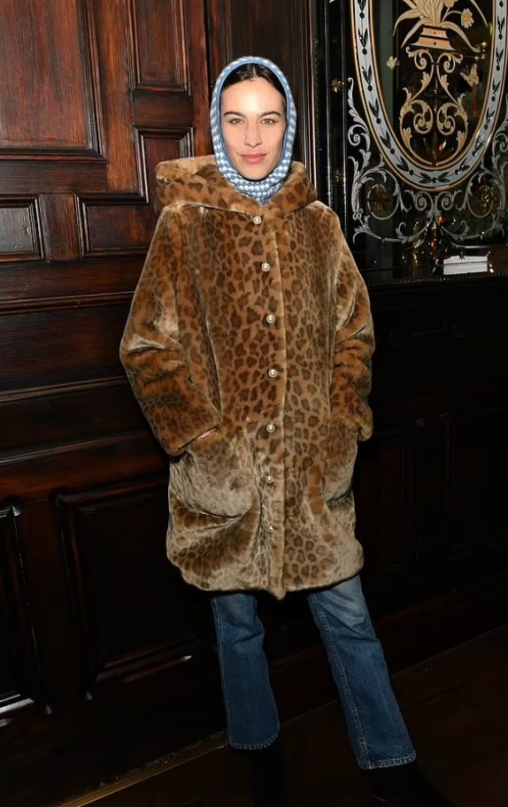 Alexa chung leopard best sale coat