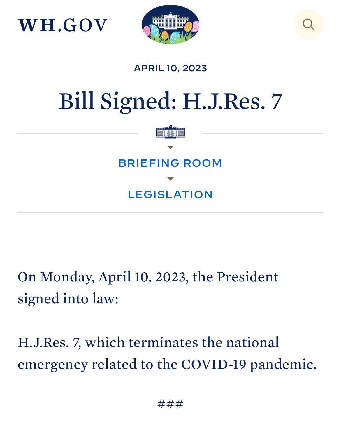 BREAKING President Biden Finally Declares the National Covid Emergency
