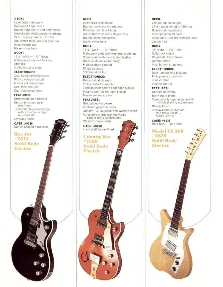 Gretsch solid body guitars on sale