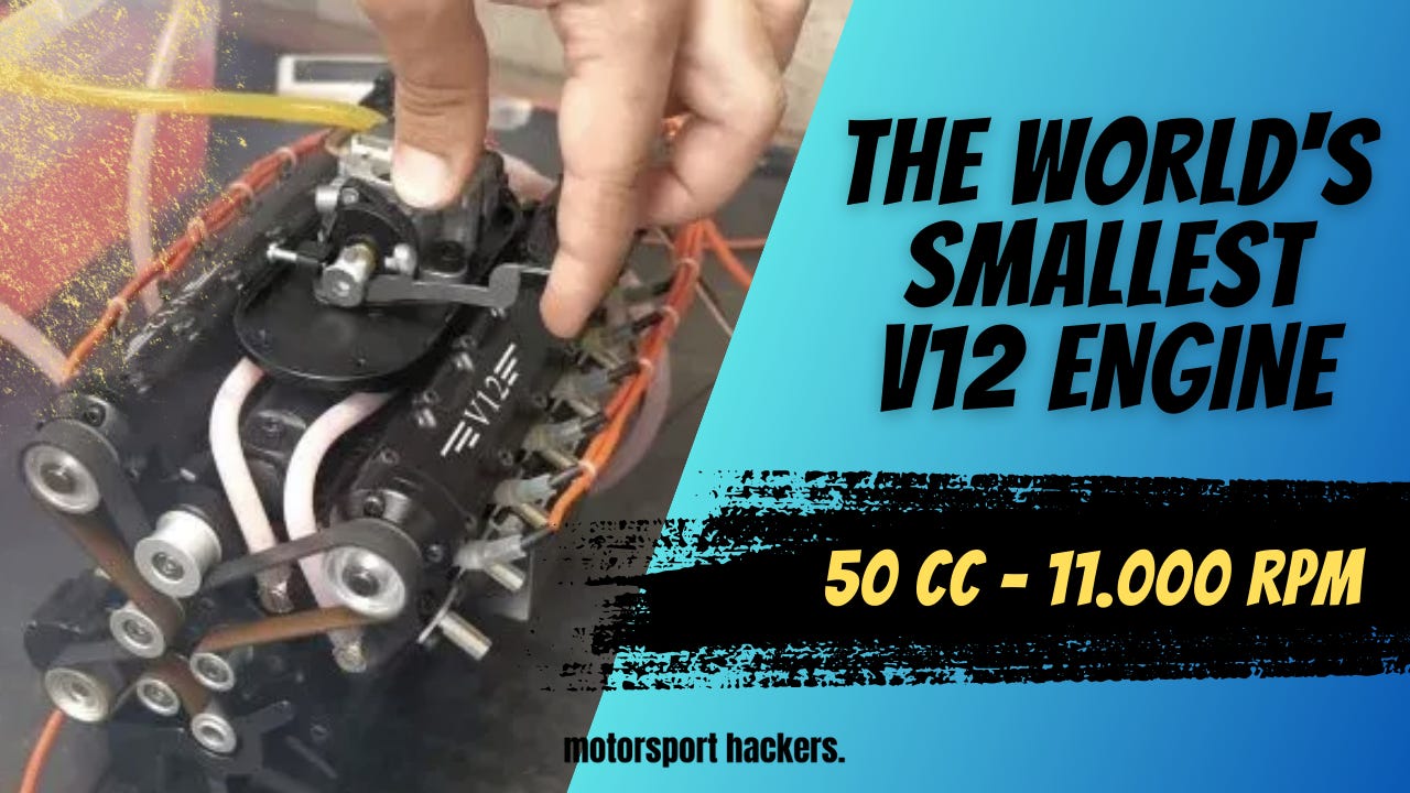 V12 top rc engine
