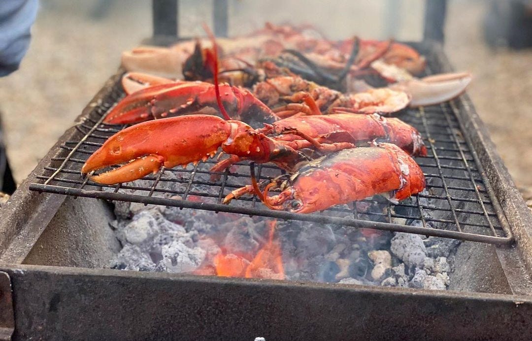 Shellfish barbecue event at The Station pub in Framlingham