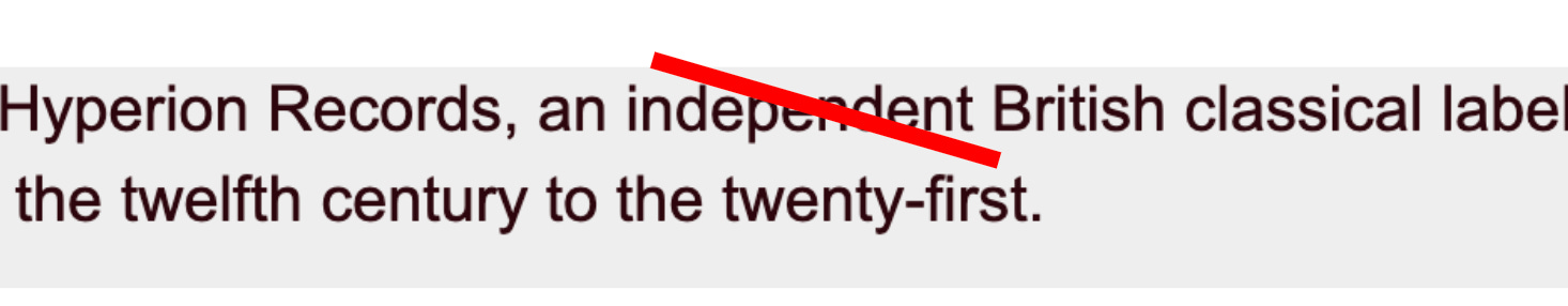 [ENGL.] Hyperion Records is being sold to Universal Music