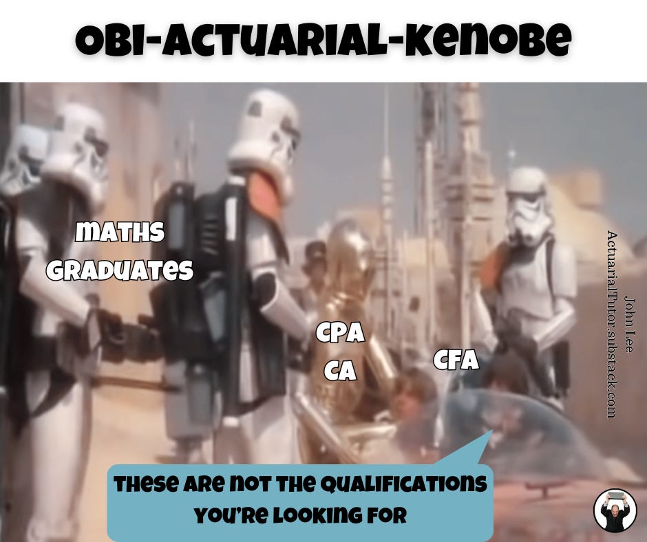Actuarial Obi-Wan Kenobe