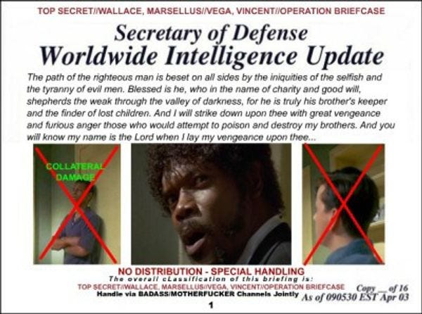 Rumsfeld Put Creepy Bible Quotes On Military Intelligence Briefings rumsfeld-put-creepy-bible-quotes-on-military-intelligence-briefings