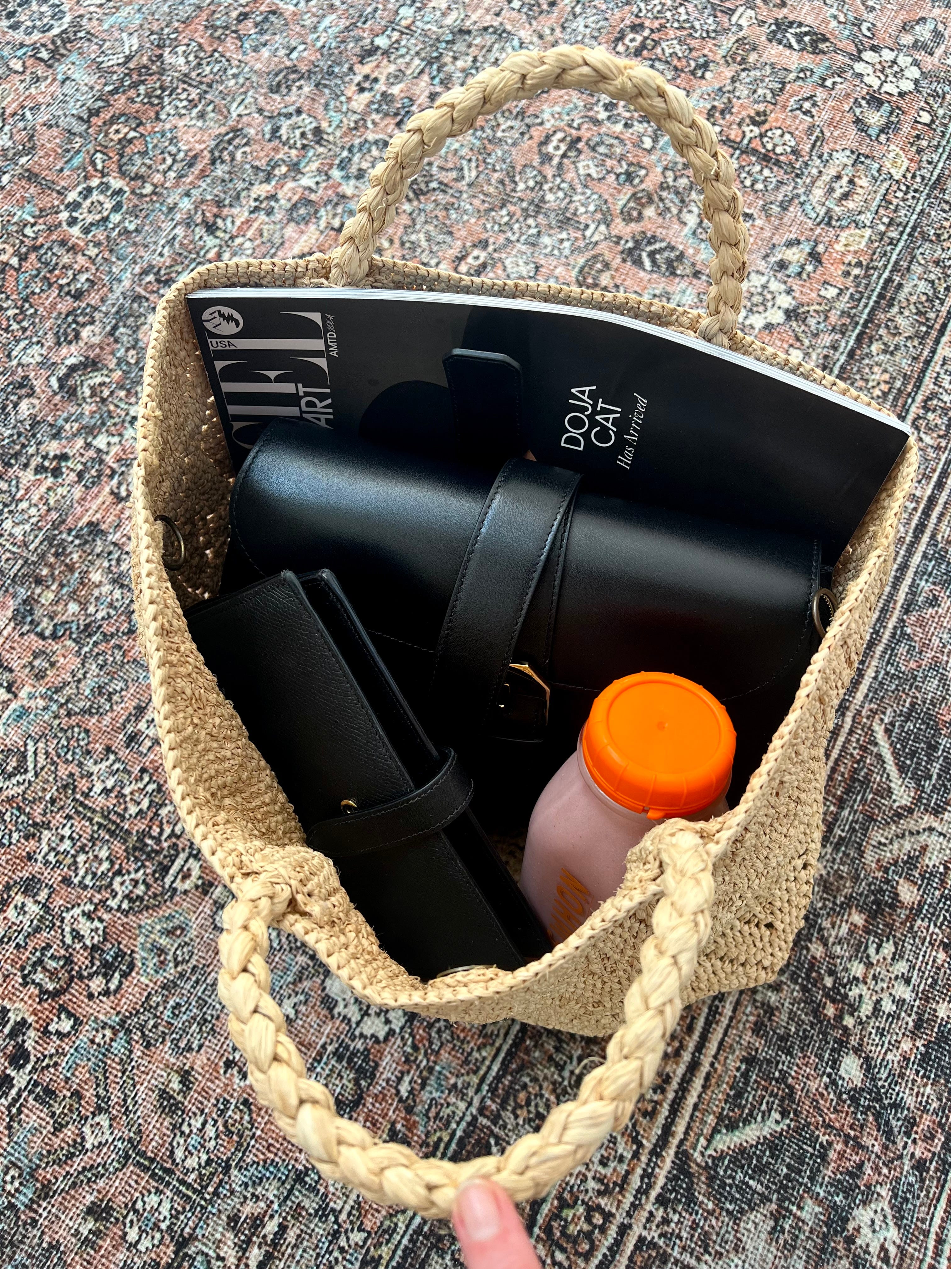 Banana republic straw 2024 tote