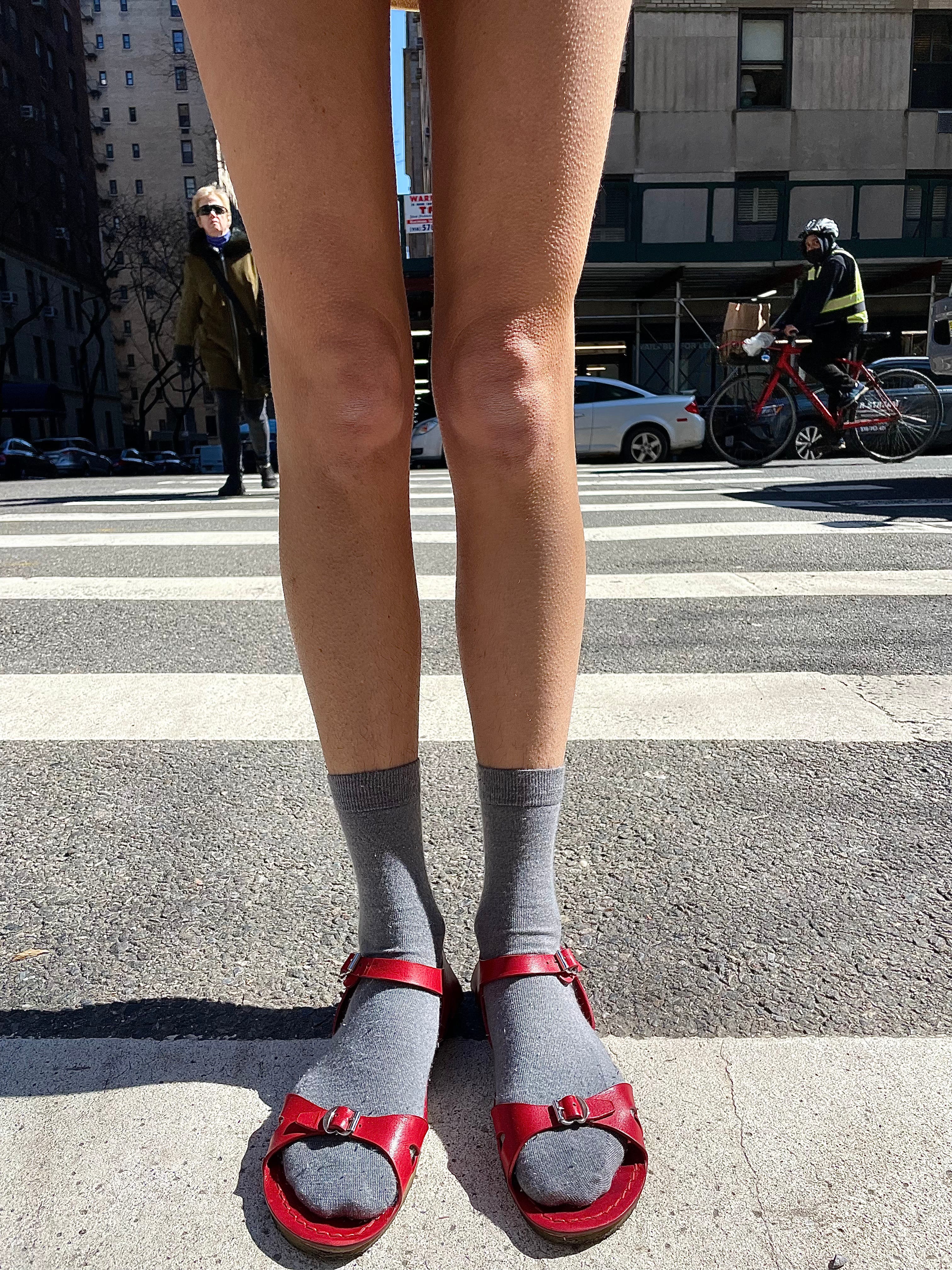 The row red best sale sandals