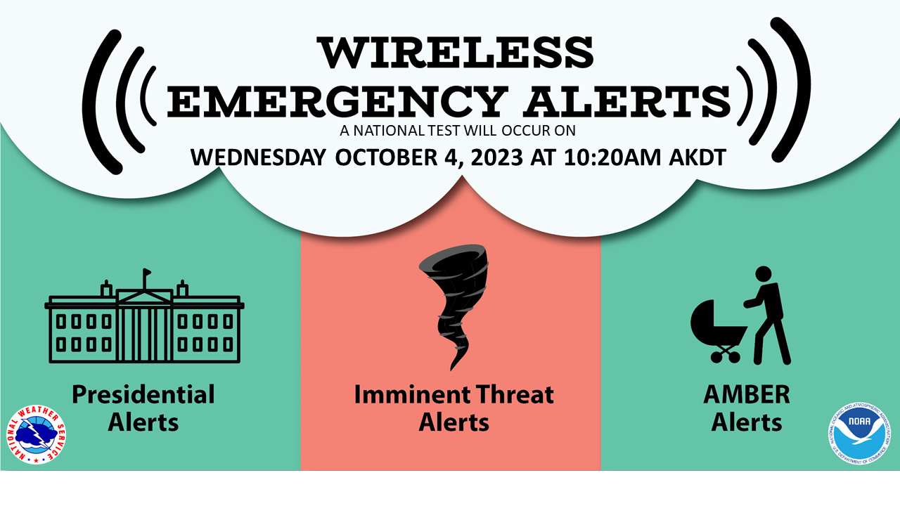 National Wireless Emergecy Alert Schedule for October 4