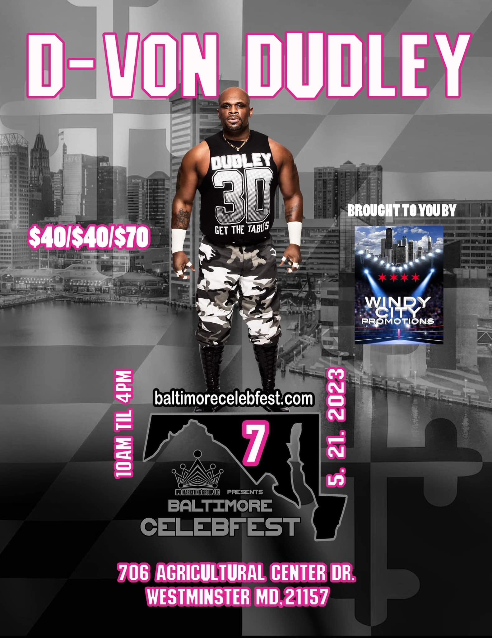 DVon Dudley announced for Baltimore Celebfest 7