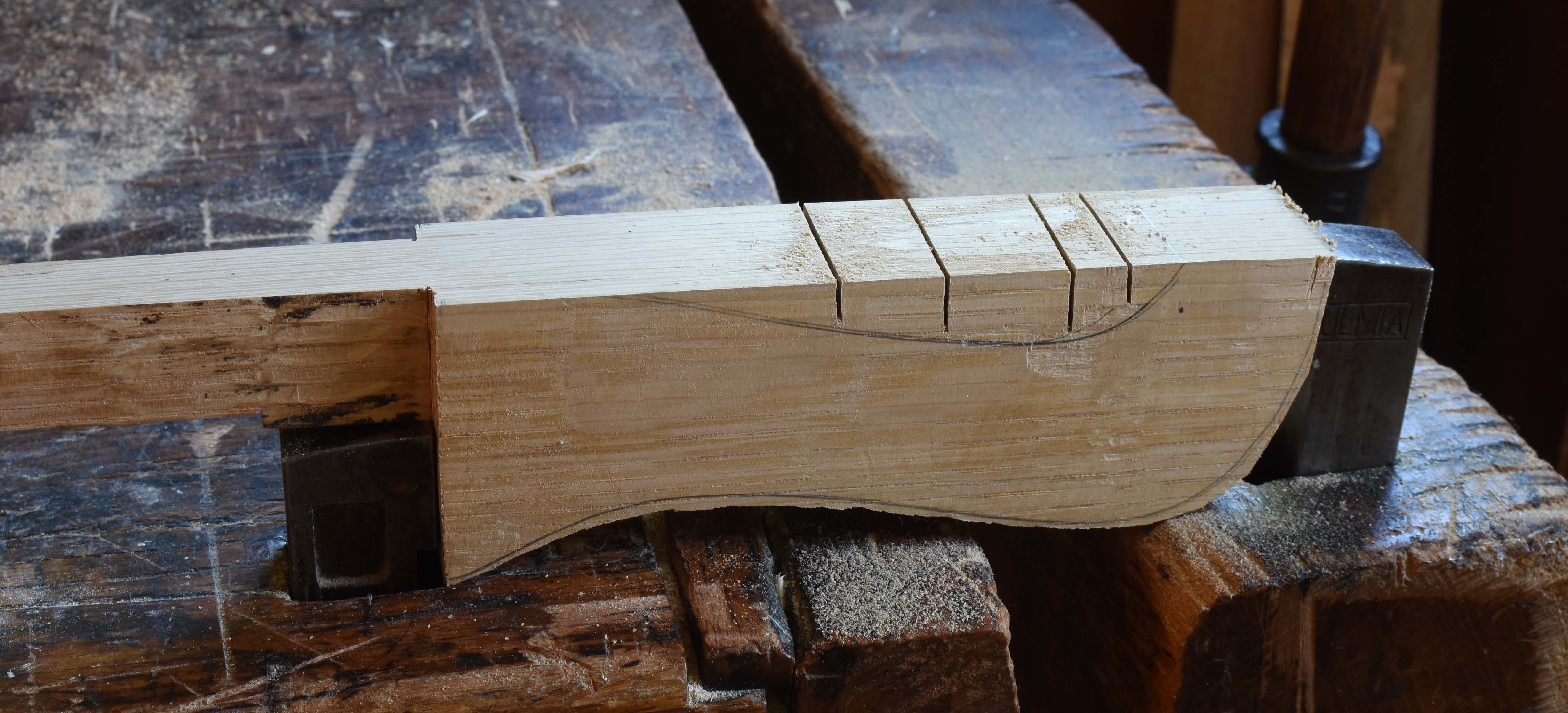 German bench dogs - by Peter Follansbee