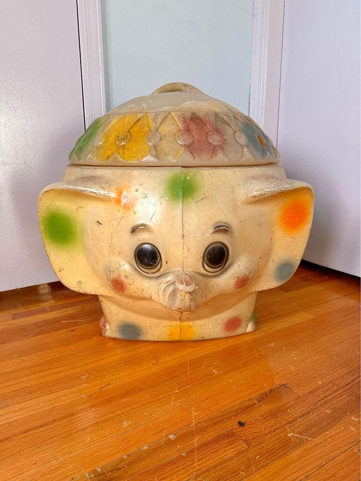 Vintage elephant toy box hotsell