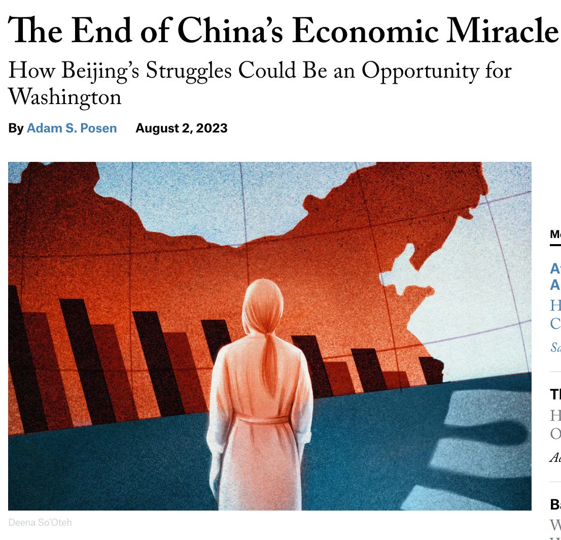 Chartbook 233: Whither China? Part II – Posen v. Pettis or