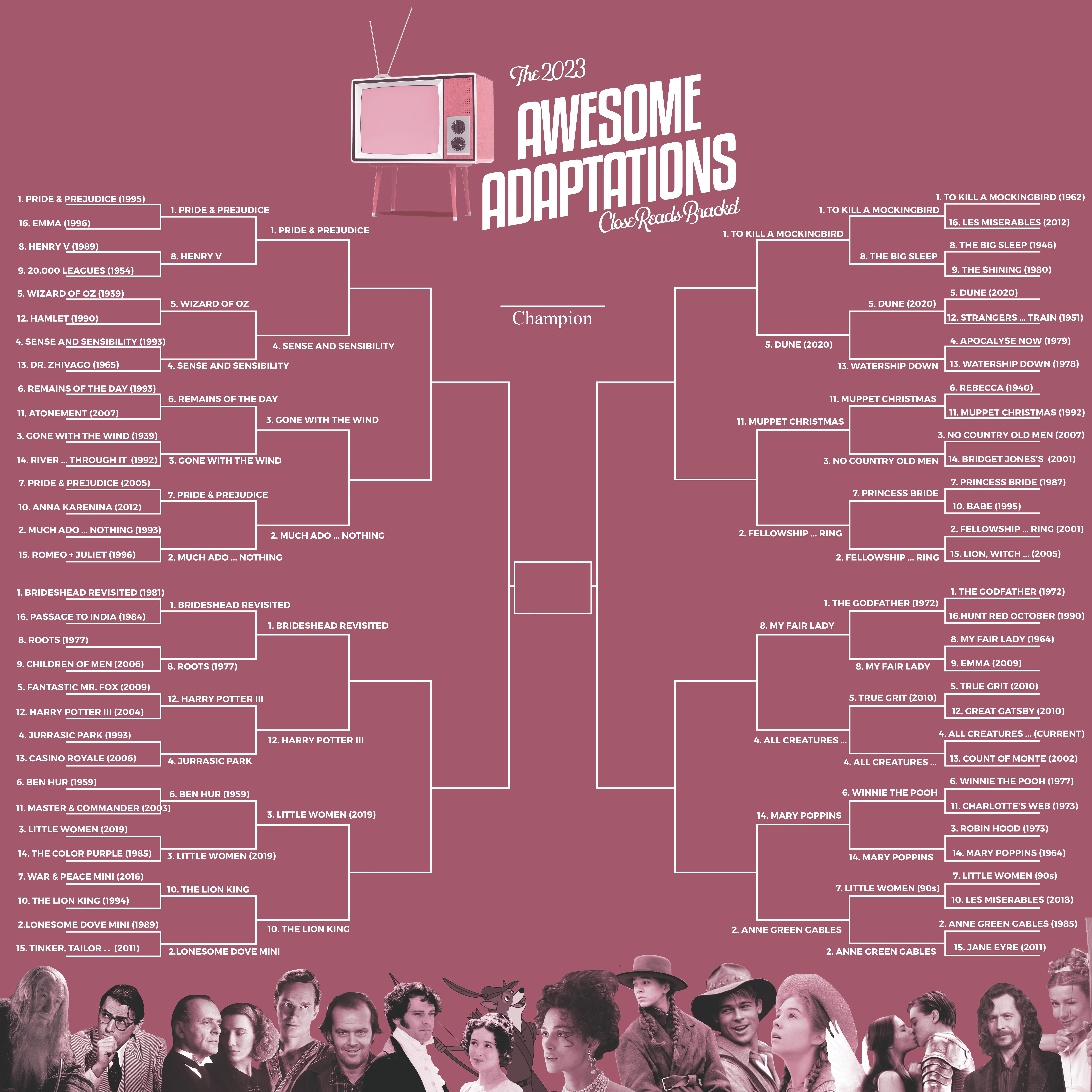 Vote now in round 3 of the 2023 Close Reads Bracket