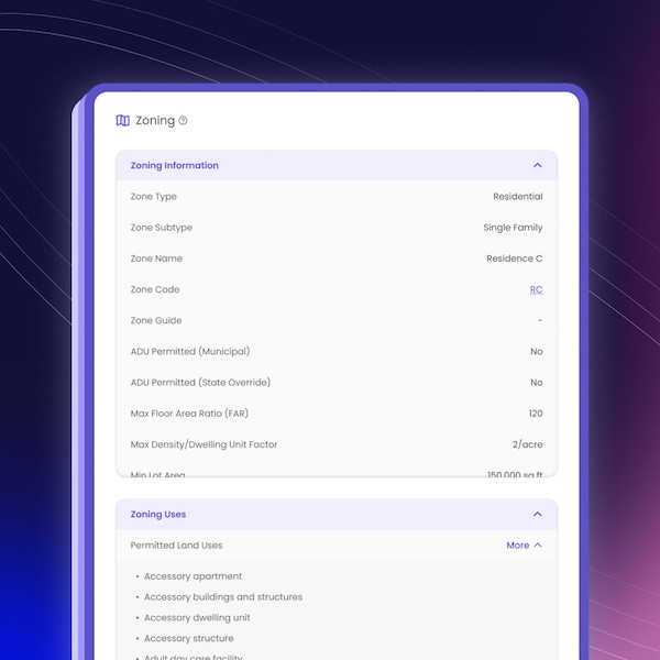 Take the First Step with Accessible Zoning Data RealReports
