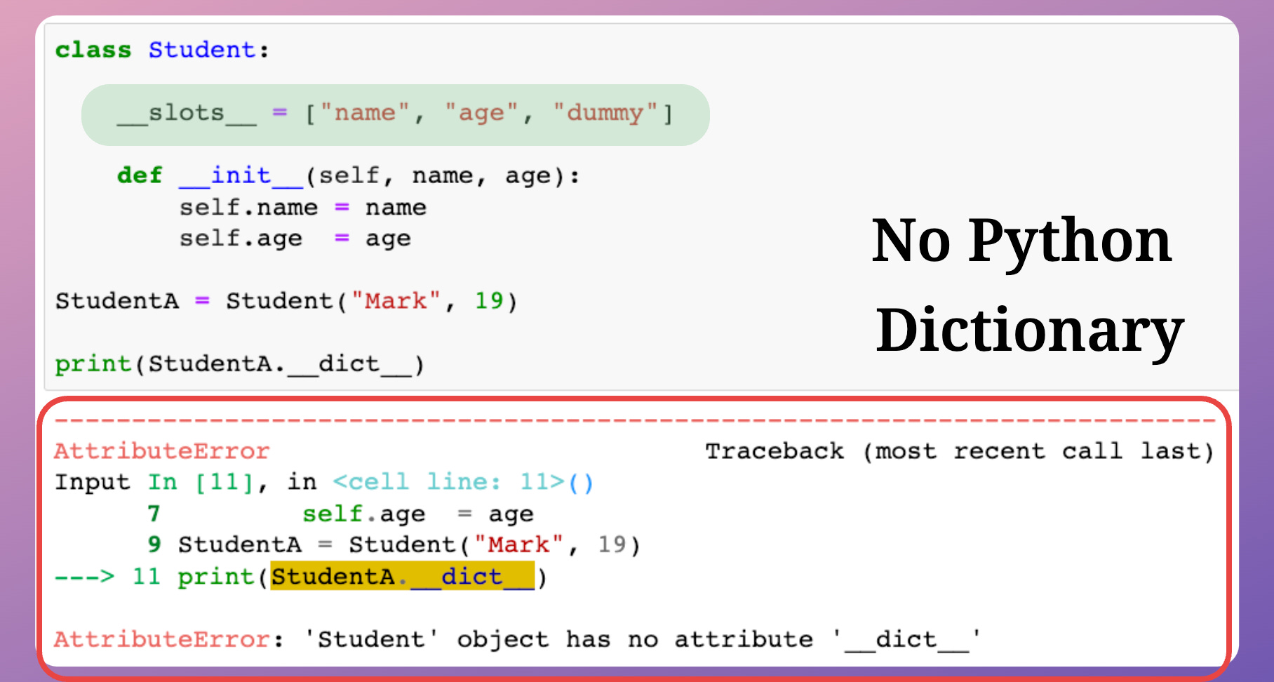 Create Robust and Memory Efficient Class Objects