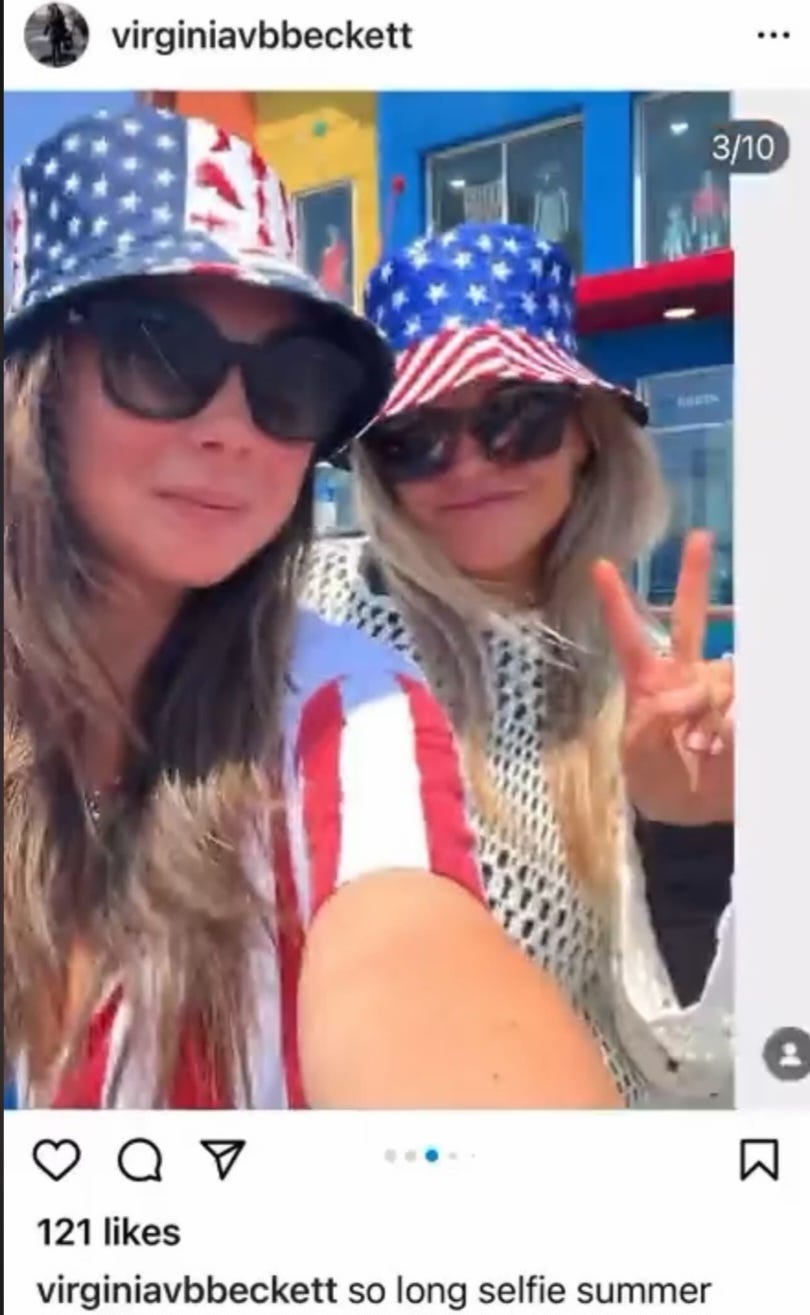 Podiumgate's Virginia Beckett More Revelations, New Summer Pictures