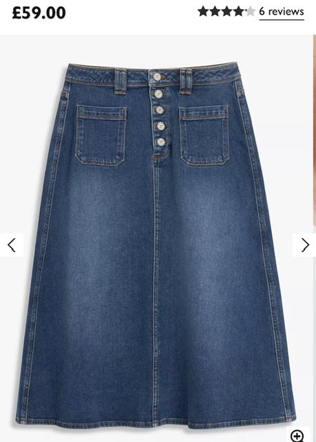 Denim skirt top peacocks