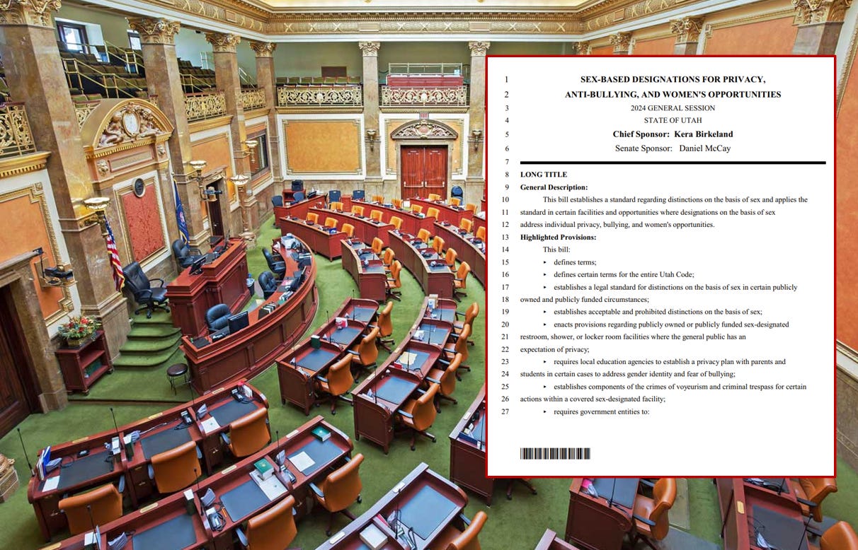 Utah Advances Criminal Trans Bathroom Ban, With Penalties Of Six Months ...